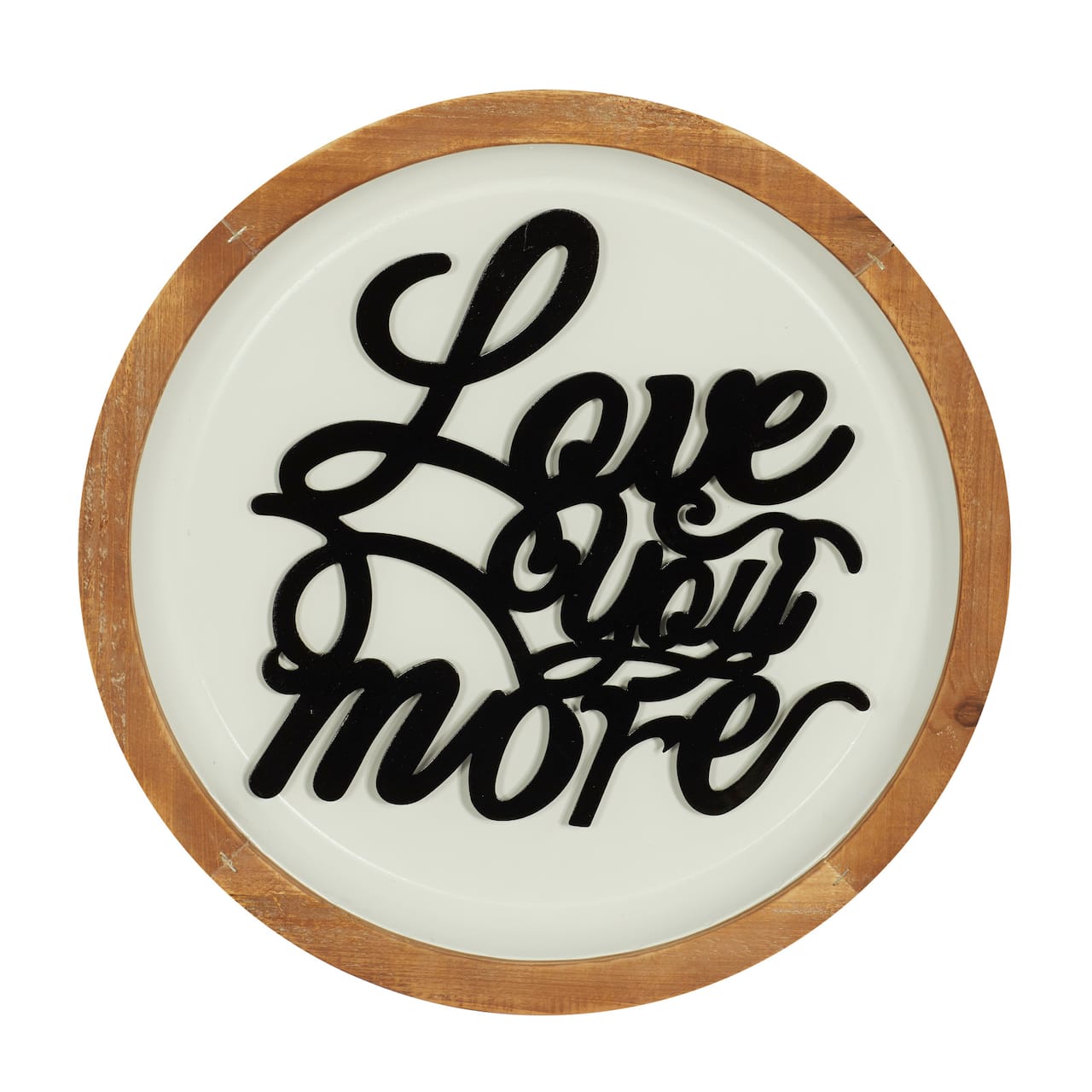 White Metal Farmhouse Wall Decor 17" x 17" x 2"